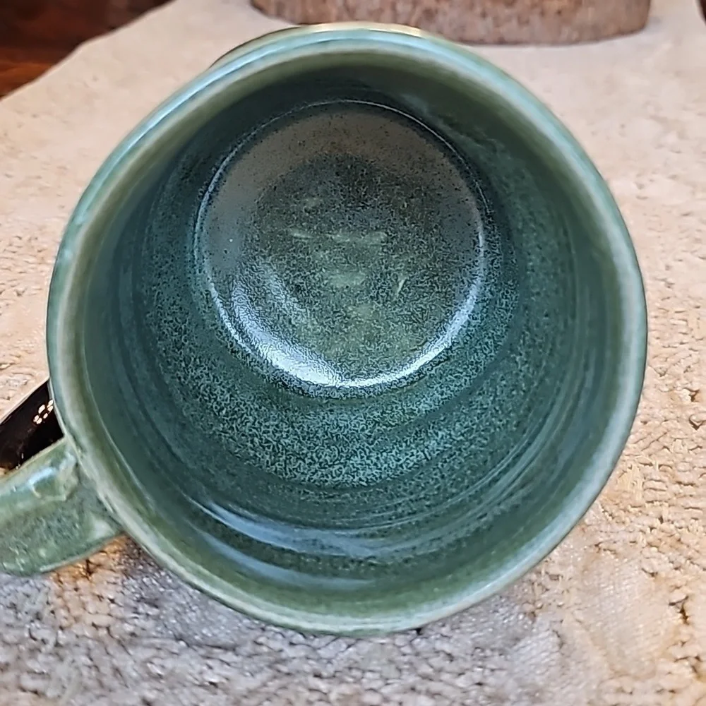 The Potter's House Studio Pottery Sage And Brown Coffee/Tea Mug - OS